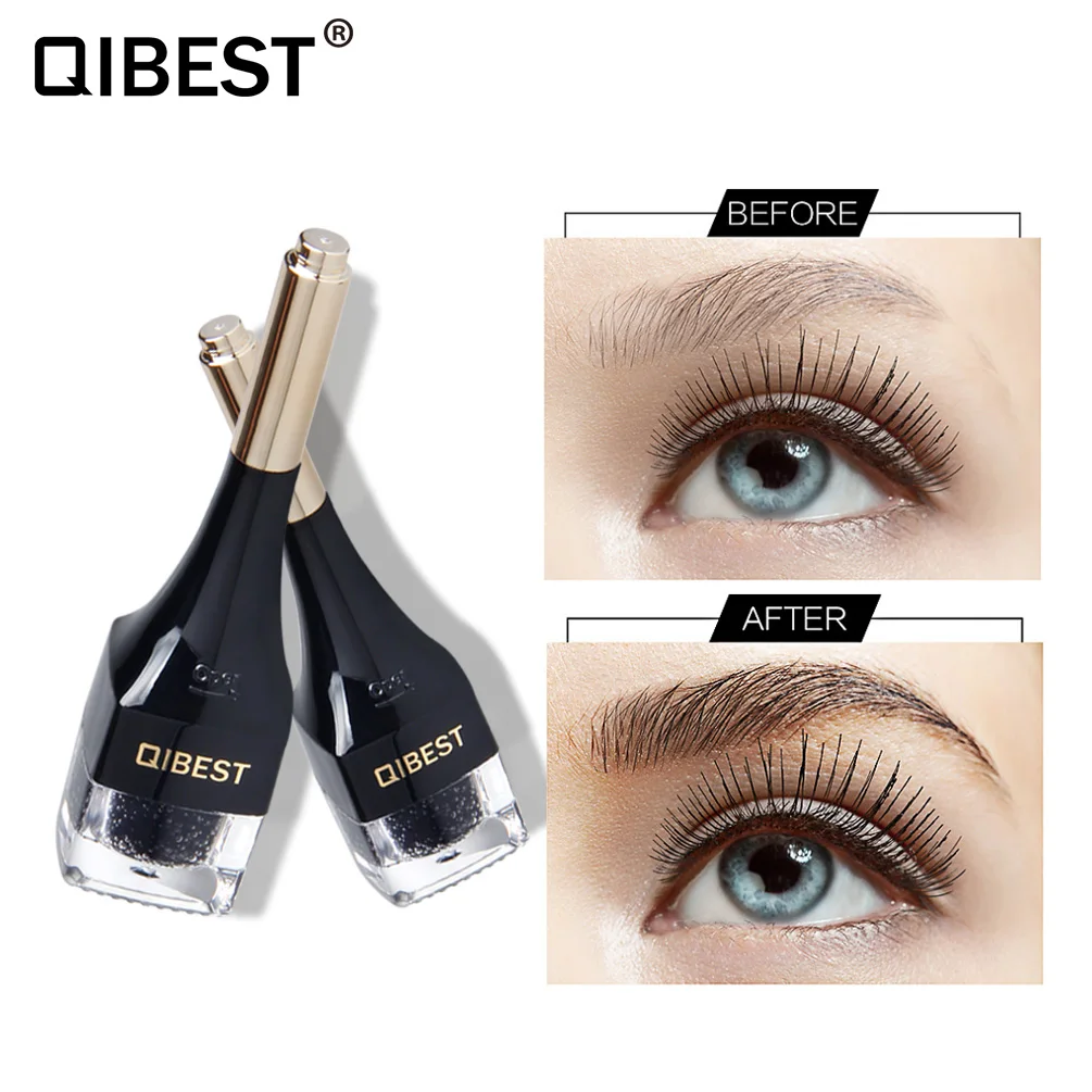 

QIBEST 4D Eyebrow Fiber Gel Eyebrow Extension Fiber Increase Cream Waterproof Natural Free Add 3pcs Eyebrow Card TSLM2