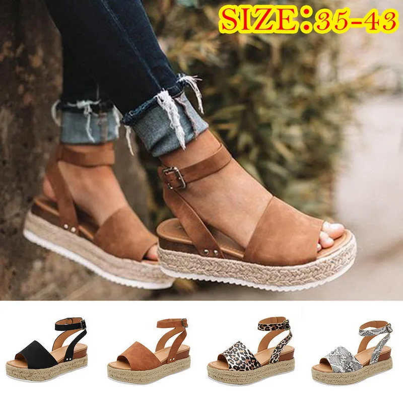 

Vertvie Women Platform Outdoor Sandals 2019 Strap Espadrille Casual Summer Beach Shoes for Female Fashion Sandals