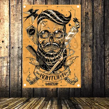 

Barber Tools Poster Flag Banner Tapestry Wall Mount Hairdresser Salon Decor Advertising Signs 96x144 CM