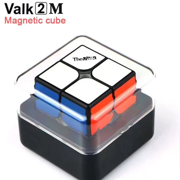 Valk 2 м 2x2x2 скоростные магнитные магические кубики Valk 2 пакетные кубики QIYI Mofangge WCA конкурсные кубики valk2 M Магнитный пазл - Цвет: Black