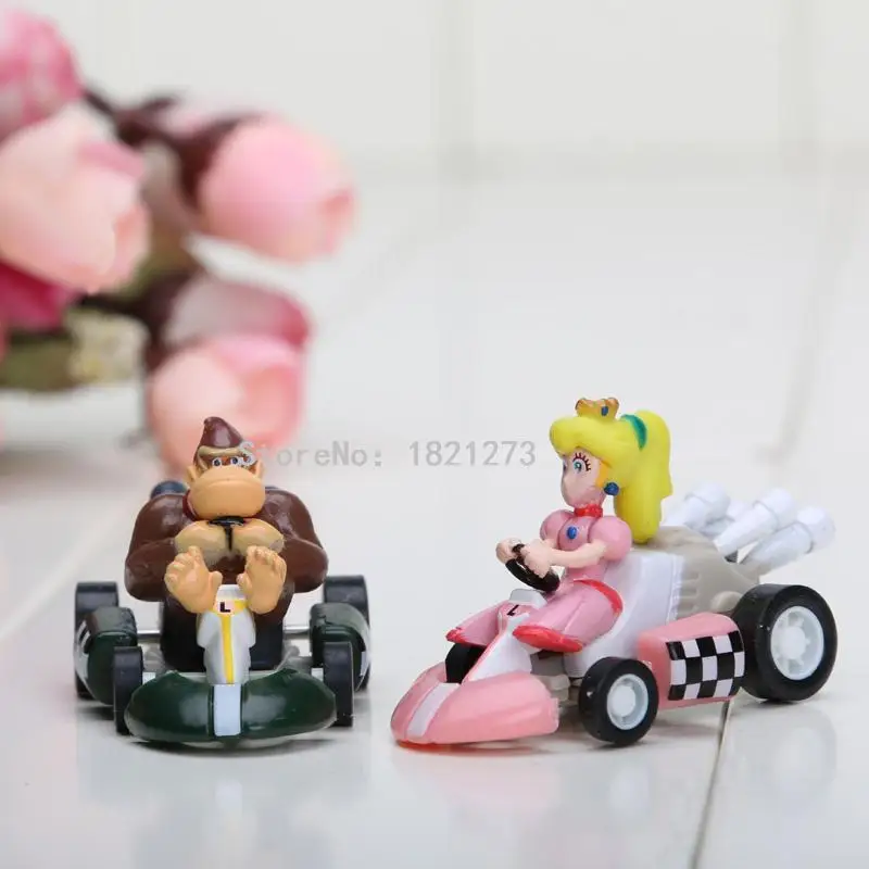 """Супер марио""" Bros Kart тянуть обратно цифры 6 шт./компл. Kart Вытяните назад цифры super mario Kart рисунок