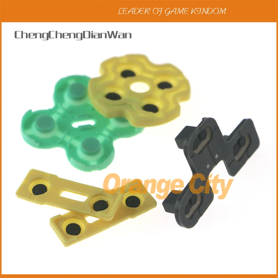 2 Set/Lotto 5 In 1 Pulsante In Gomma Conduttiva D-Pad Pad Riparazione Per Controller Playstation 2 Ps2 Chengdianwan