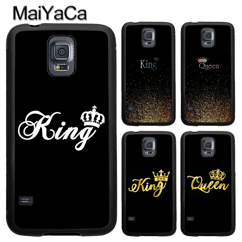buy MaiYaCa King Queen Prince Princess Rubber Case for Samsung Galaxy S8 S9 S10 Plus Lite S5 S6 S7 edge Note 9 8 4 5 Cover