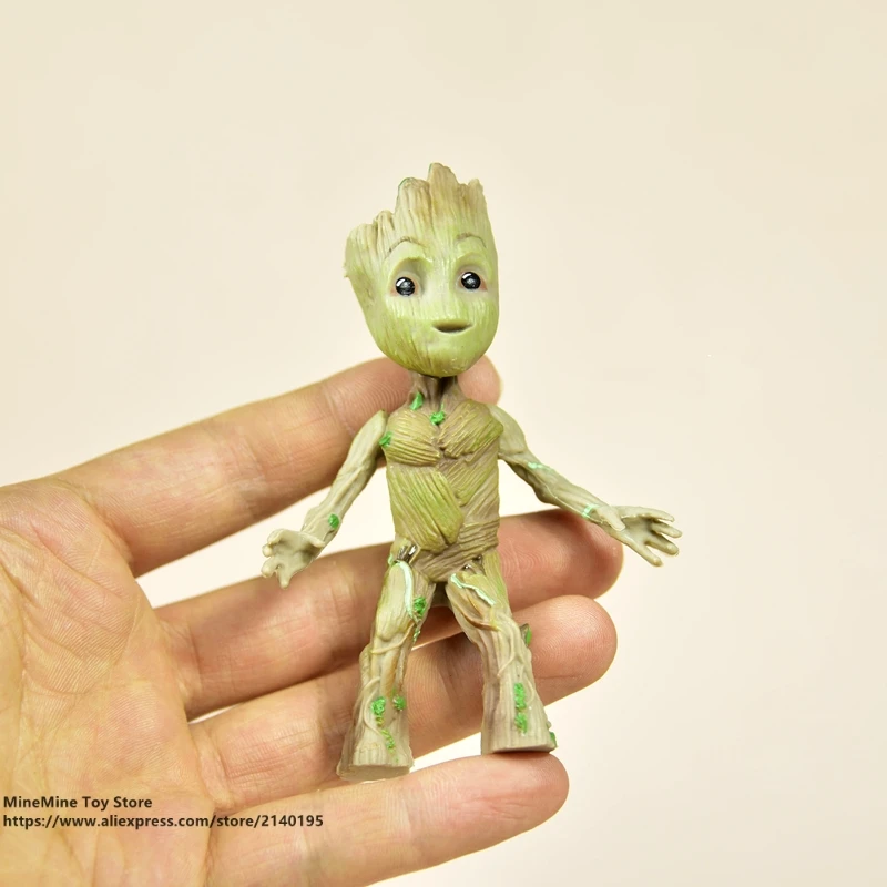 ZXZ Marvel Мстители стражи Галактики Groot 9 5 см фигурку осанки аниме украшение фигурка
