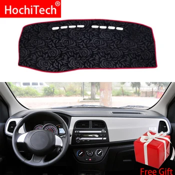 

Rose Pattern Non-slip Dashmat Dash Mat Dashboard Cover Pad Cover Carpet Car Sticker for changan eulove 2013-2015 Car Styling