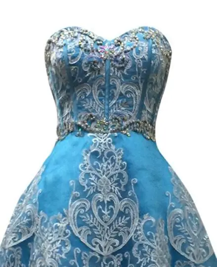 Picture color Рубиновые Свадебные vestido de festa трапециевидные мини-Выпускные платья Синяя Прозрачная ткань с аппликацией и стразами роскошные без бретелек Сладкие 16 вечерние платья KP70 - Цвет: Picture color
