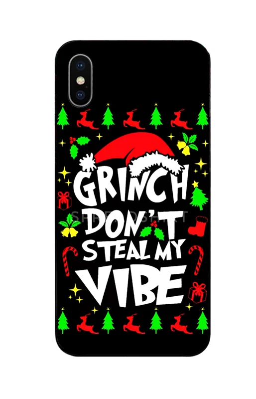 Рождество Grinch Xmas Забавный чехол для телефона черный мягкий чехол для iPhone 11 Pro Max 6 7 8plus 5S X XS XR XSMax для samsung s10 series - Цвет: 2680