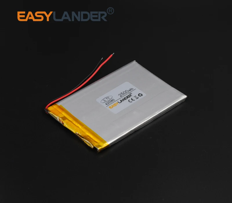 425585 3 7 V 2500mAh полимерный литий ионный аккумулятор для Mp3 Mp4 PAD DVD DIY электронная книга