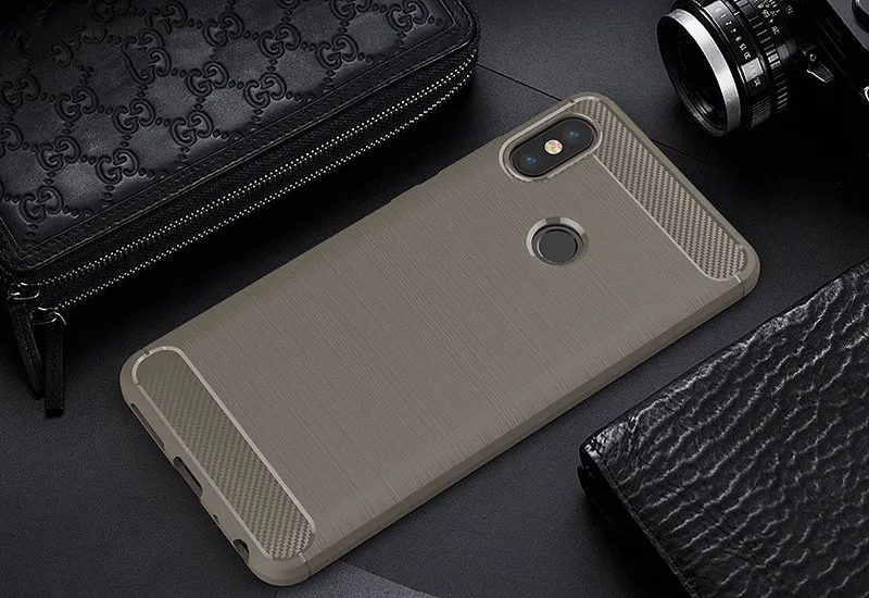 Tomkas Soft TPU Case For Xiaomi Mi 6X Case Silicone Luxury Full Cover Xiaomi Mi Max 2 Redmi 5A 5 Plus Case Brushed Carbon Fiber  (13)