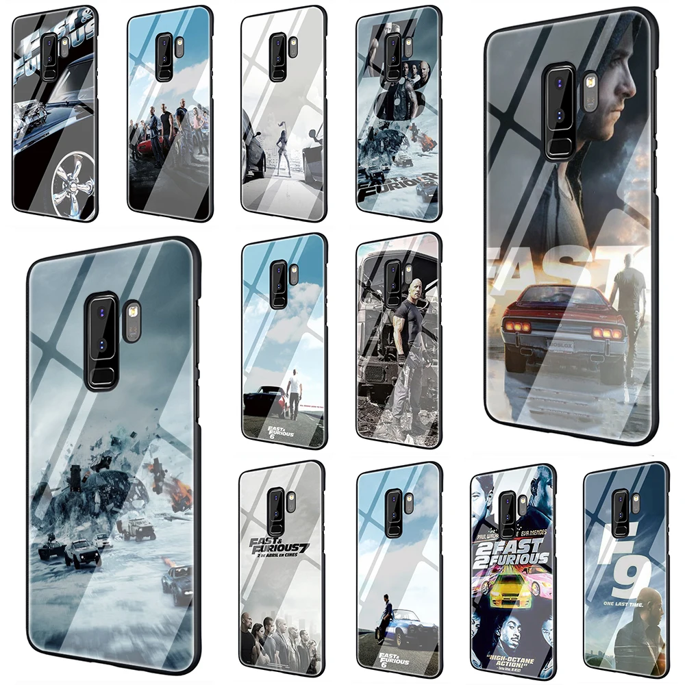 

Fast & Furious and Paul Walker Tempered Glass Phone Cover Case For Samsung Galaxy S7 edge S8 9 10 Plus Note 8 9