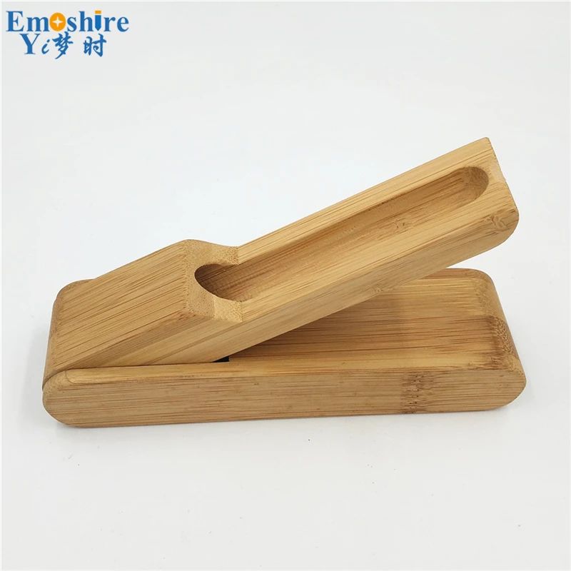 Emoshire Bamboo bamboo single folding bamboo pencil case custom bamboo pencil box natural true creative pencil case (5)