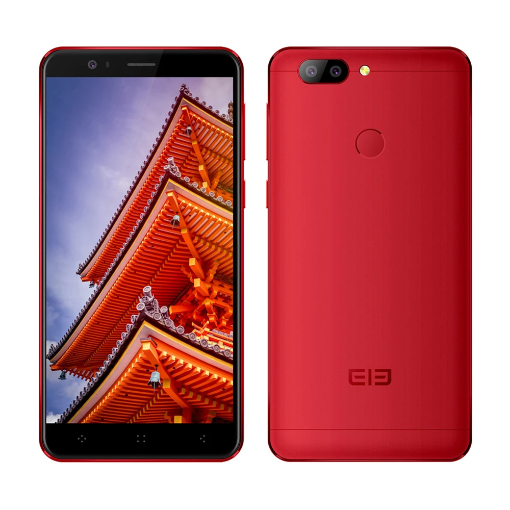 Elephone P8 3D 4G Mobile Phone Android 7.0 5.5'' FHD MT6750T Octa Core 4GB+64GB 13MP+2MP Dual Back Cams Rear Fingerprint 4050mAh