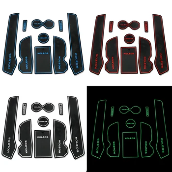 

Anti-slip Non-slip Rubber Decorator Cup Sticker Gate Slot Pad Door Groove Mat For Renault Koleos clio 2014 Car Accessories 9Pcs