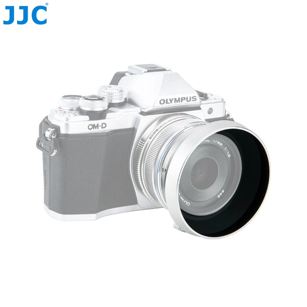 JJC металлическая бленда объектива 46 мм для OLYMPUS M. ZUIKO DIGITAL 17 мм F1.8 заменяет LH-48B