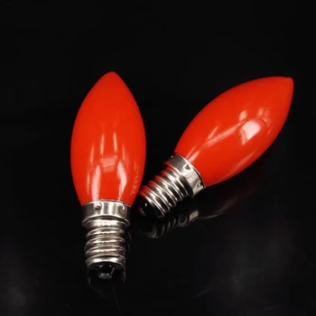 

Red LED Candle Lamp E12 E14 220V Small Snails Candlestick Candle Light Bulb 20pcs