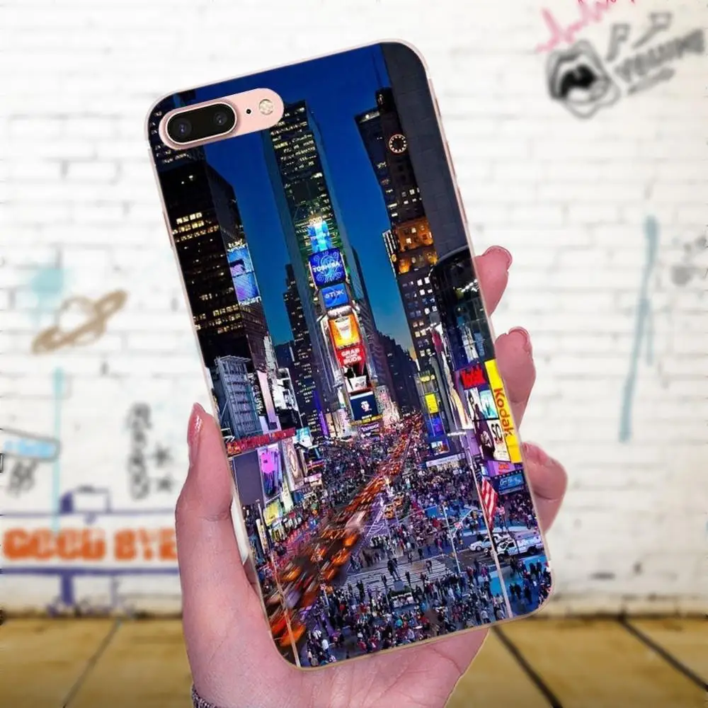 Такси Нью Йорк Таймс Сквер лучший для Huawei P7 Honor 4C 5A 5C 5X 6 6C 6A 6X 7 7X 8 9 V8 V10 Y3II Y5II Y6II G8 Play