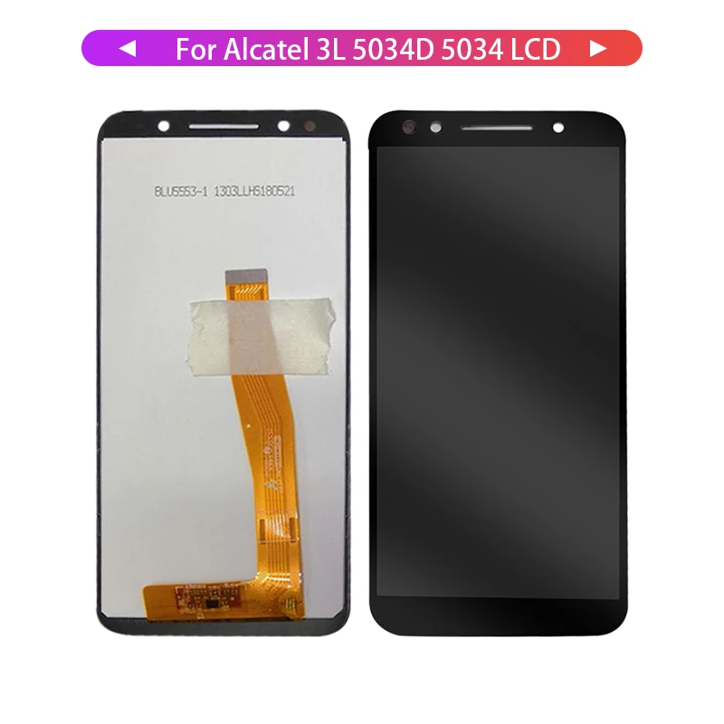 100% Протестировано для Alcatel 3L 5034 5034D ЖК сенсорный экран дигитайзер стекло