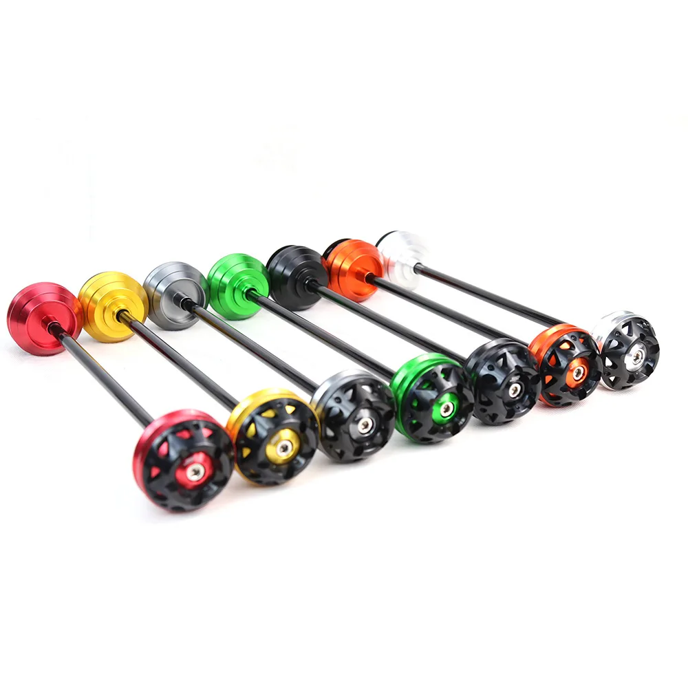 

Motorcycle Accessories CNC Aluminum Front Axle Fork Crash Sliders Wheel Protector For Kawasaki V650 Versys 650 2015-2016
