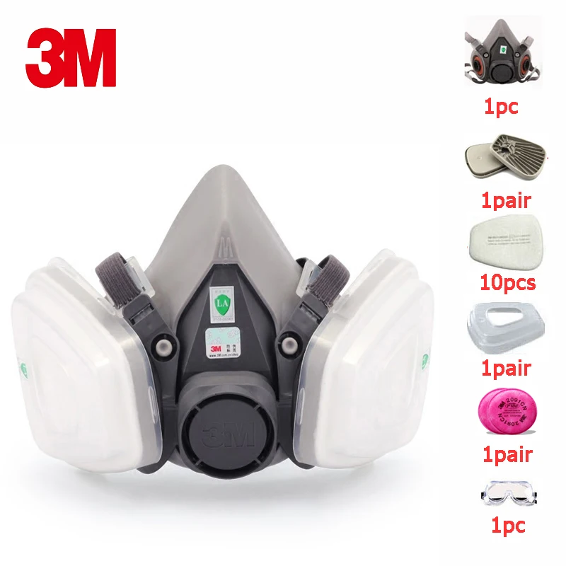 Suit Dust Painting Spraying For 3M 3200 N95 Filter Respirator Gas Mask 1 Set