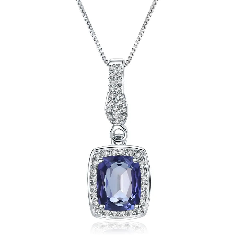 Женское Ожерелье GEM'S BALLET 3 66ct натуральный иолит Синий Мистический кварцевый
