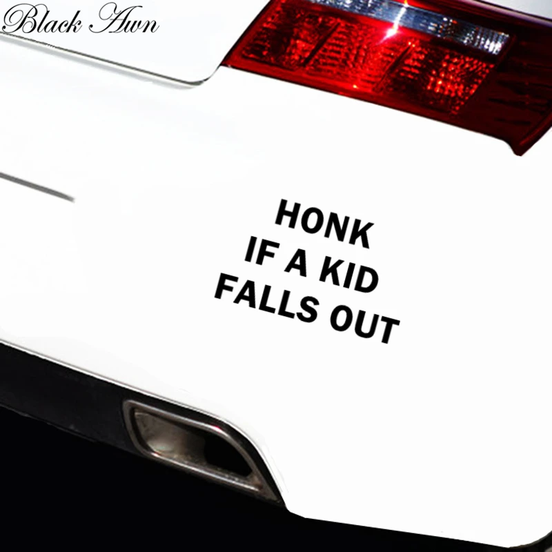 Honk if дети выпадают забавные наклейки Гонки JDM Забавный семейный автомобиль мама