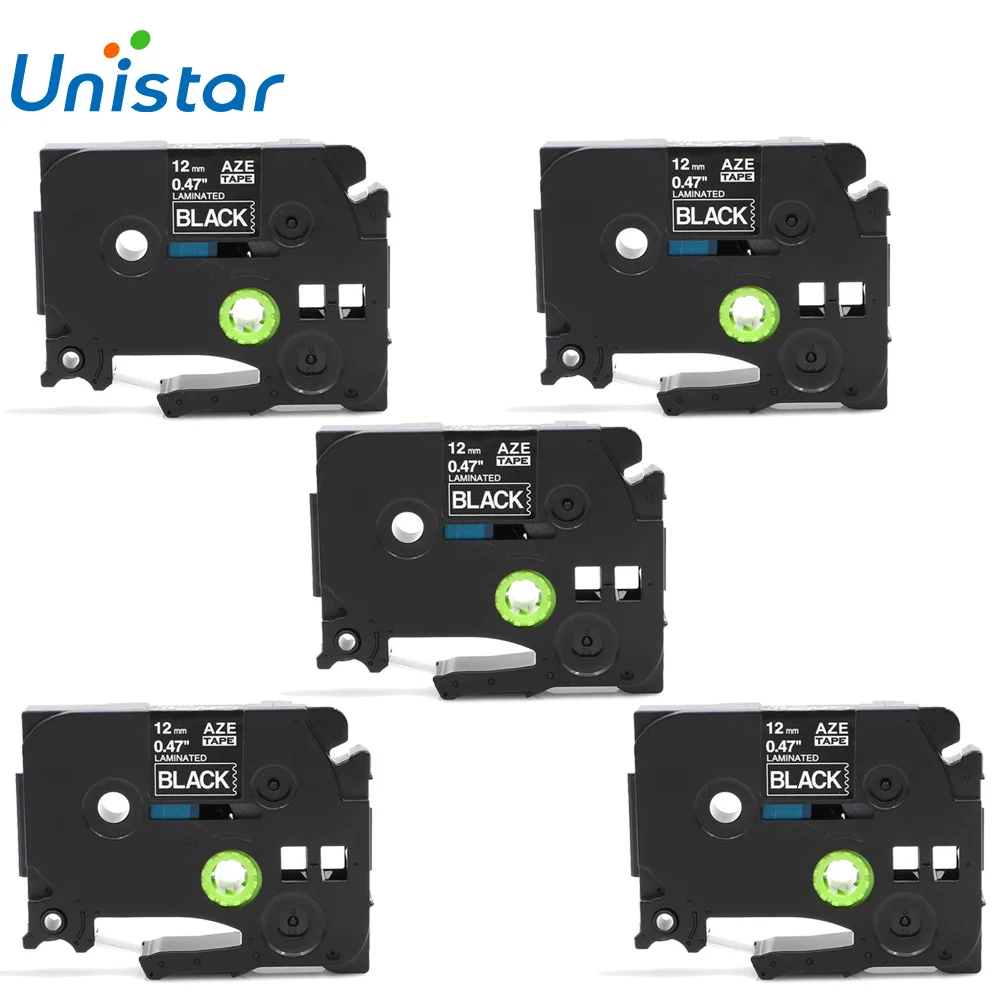 Unisatr 5pcs TZe335 Label Tapes Compatible for Brother P touch Tape