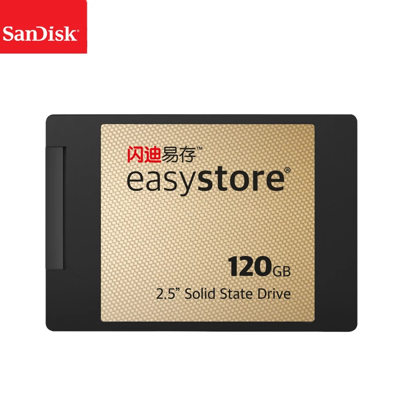 100% sandisk easy store SSD Внутренний твердотельный жесткий диск SATA 3 540MBS 120 ГБ версия 0 для