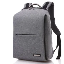 Moda Único Hombre Mochila Backbag Escuela Cuadrados Hombres Mochila Mujeres Bolsa de Ordenador Portátil de 14 pulgadas