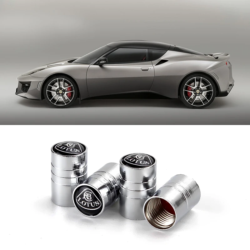 

Round Car Tire Valve Cap Wheel Tyre Air Valve Caps For Lotus ELISE EVORA EXIGE EUROPA Esprit SPORT 111R 400 GT Evora Car-Styling