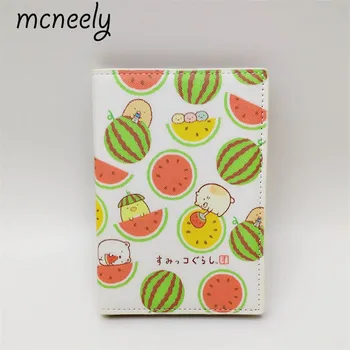 

Mcneely PU Leather Fruit passport cover Originality coin purses Credit Card holders famous brand passport Holder Ticket case