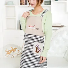 С кнопкой принцесса персиковая кожа Прочный Фартук, кухонные принадлежности, предметы домашнего обихода, инструменты для приготовления пищи