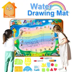 Творчество для детей водный коврик для рисования * 70 см Magic 100 с играть воды ручка модель из этиленвинилацетата Aqua каракули дети царапинам