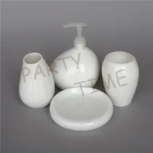 Bone China High Quality Bathroom Set White Bathroom Gargle Set Home Decoration