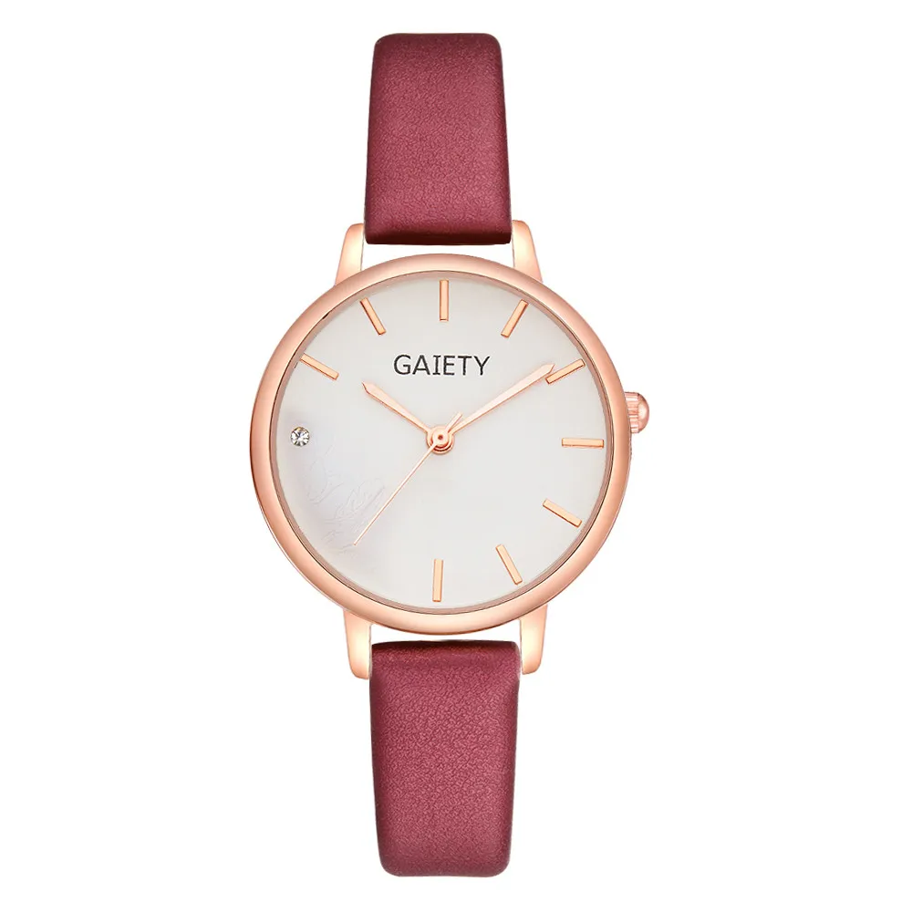 GAIETY женские часы, новые модные женские часы-браслет, Брендовые повседневные часы, кварцевые часы, спортивные наручные часы - Цвет: Red