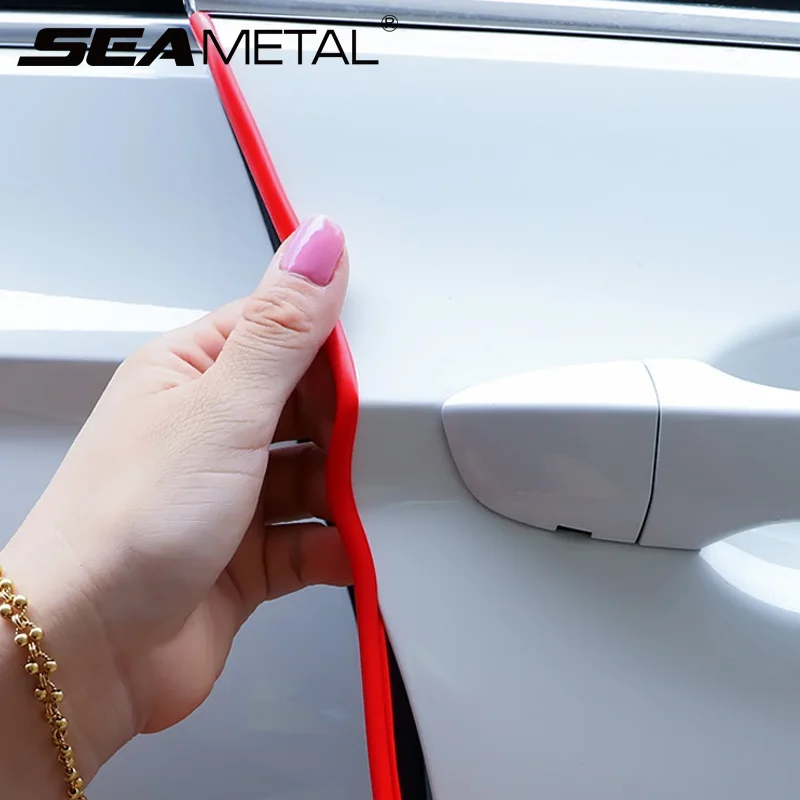 1M Car Door Moulding Rubber Scratch Protector Strip Sticker Edge Guard Trim