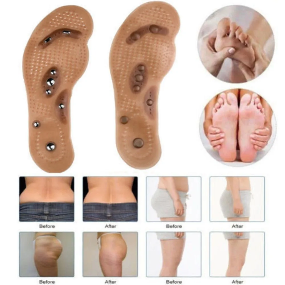 цена New Foot Care Cushion Slimming body Gel Pad Therapy Acupressure new massaging cushion insole Acupressure Slimming Insoles