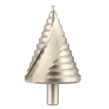 HSS Spiral Flute Stepped Drill Pagoda step drill 6-60mm Effective Spiral Groove Essential Hole Cutter Tool brocas para madera HSS Spiral Flute Stepped Drill Pagoda step drill 6-60mm Effective Spiral Groove Essential Hole Cutter Tool brocas para madera