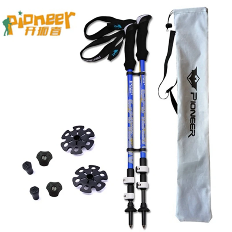 

Ultra-light Carbon Fiber Walking Sticks Trekking Poles Nordic Walking Cane Shooting Telescopic Sticks Alpenstocks with bag