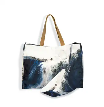 

Beach Falls Colour Nature Handbag Tote Cotton Bag Wholesale Custom Canvas Shopping Bags Shoulder Bag