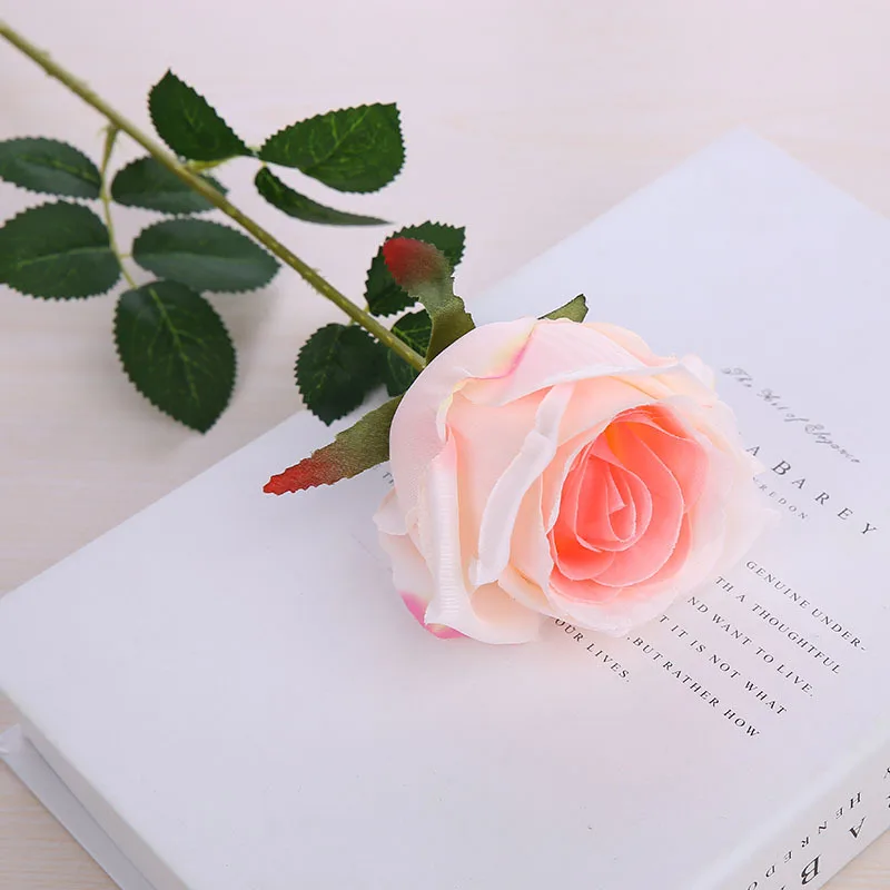 

Artificial silk 1 Bunch French Rose Floral Bouquet Fake Flower Arrange Table Daisy Wedding Flowers Decor Party accessory Flores