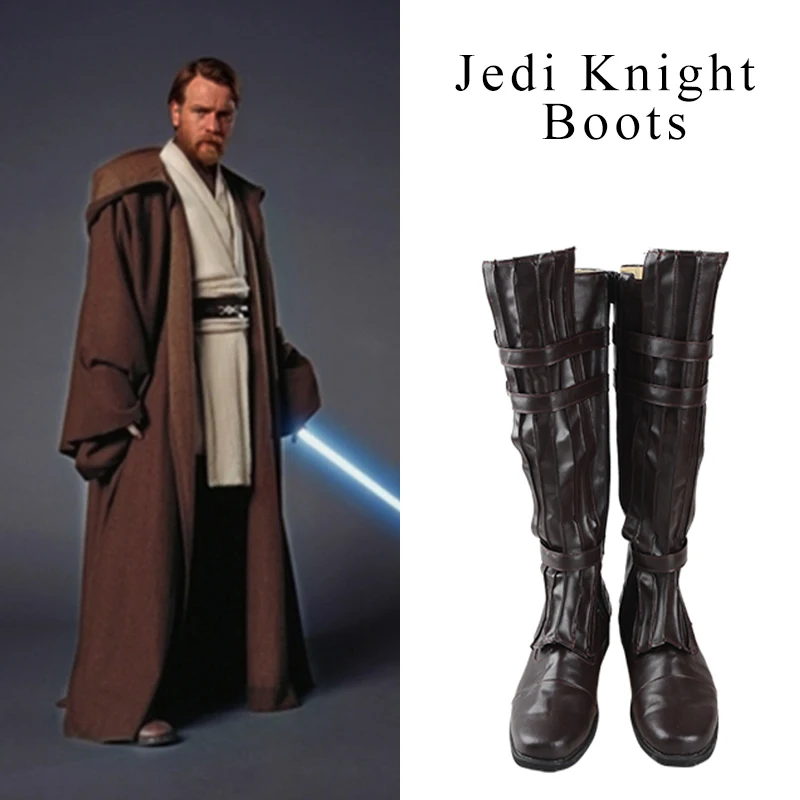 Star Wars Jedi Knight Cosplay Shoes Obi Wan Kenobi Mace Windu Anakin