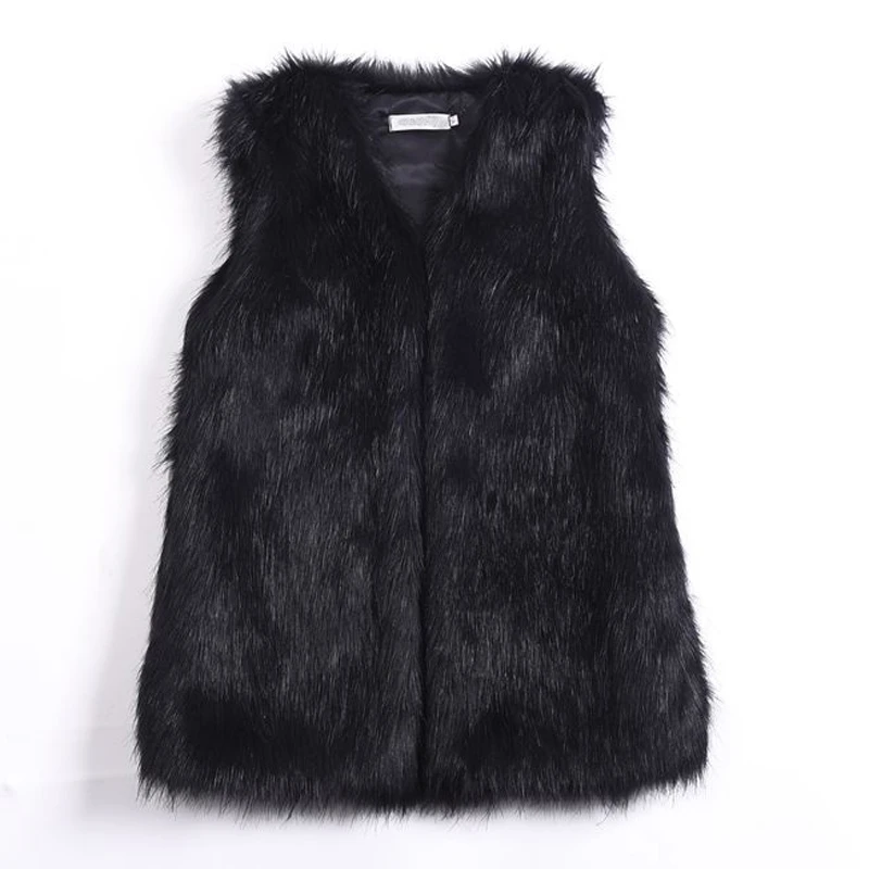 fur faux vest