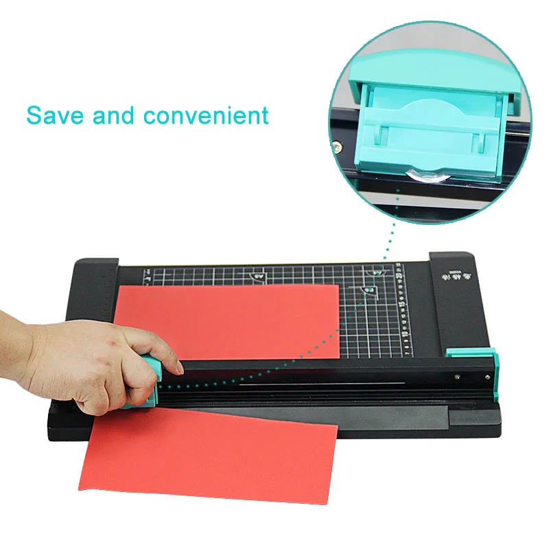 

A4/A5/A6 Manual Paper cutter+paper creasing machine with 6pcs knife Precision Paper Photo Trimmers 2 in 1 PVC paper trimmer