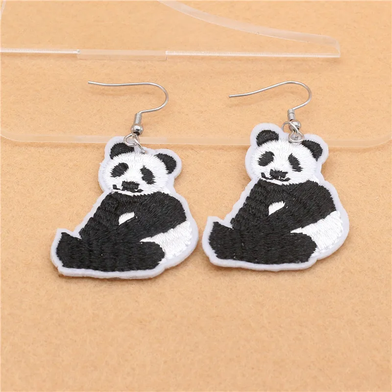 

New Arrive Animals Series Embroidery Patches Drop Earrings Many Style