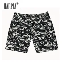 HARPIA серые белые камуфляжные мужские шорты новые мужские с боковыми карманами повседневные свободные камуфляжные шорты мужские модные хлопковые шорты в уличном стиле
