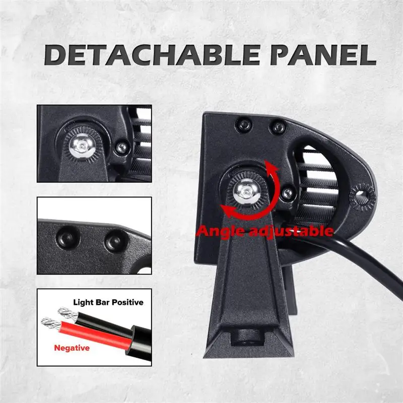 1296W 32/" Quad Rows LED Work Light Bar Flood Spot Combo fit for 4WD 4X4 SUV ATV