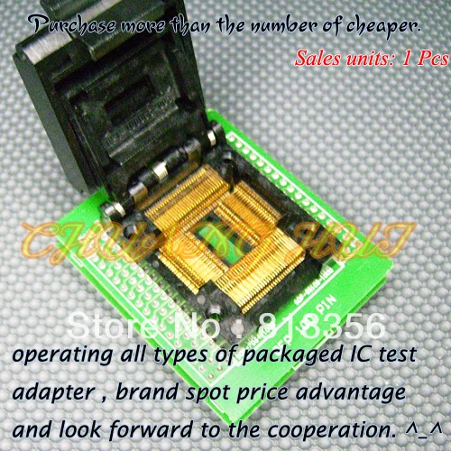 QFP100PIN Programmer Adapter TQFP100 QFP100-DIP48 QTP-100065-003 Adapter/IC SOCKET/IC Test Socket