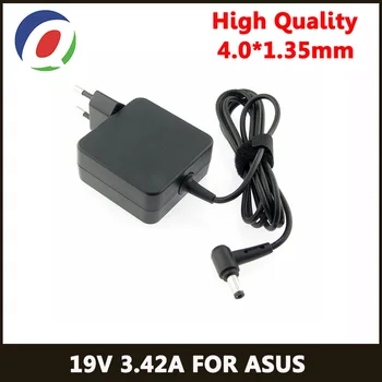 QINERN EU 19V 3.42A 65W 4.0*1.35 power Charger Laptop adapter For Asus Zenbook UX32VD UX305CA ux31a x201e ux305f s200e ADP-65DW asus laptop adapter 19v 3 42a 65w 5 5 2 5mm adp 65dw a adp 65aw a ac power charger for asus x550c a450c y481c notebook