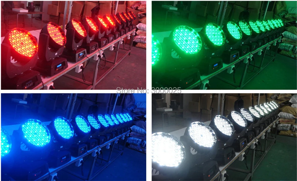 Iluminação de Palco Luz em Movimento 4 Pçs e lote & Flightcase da Cabeça 108 Pcs 3 w Casamento Rgbw Led Moving Head Wash 108 Pcs Rgbw Moving Head Wash dj 13 4 pçslote & flightcase Luz Em Movimento