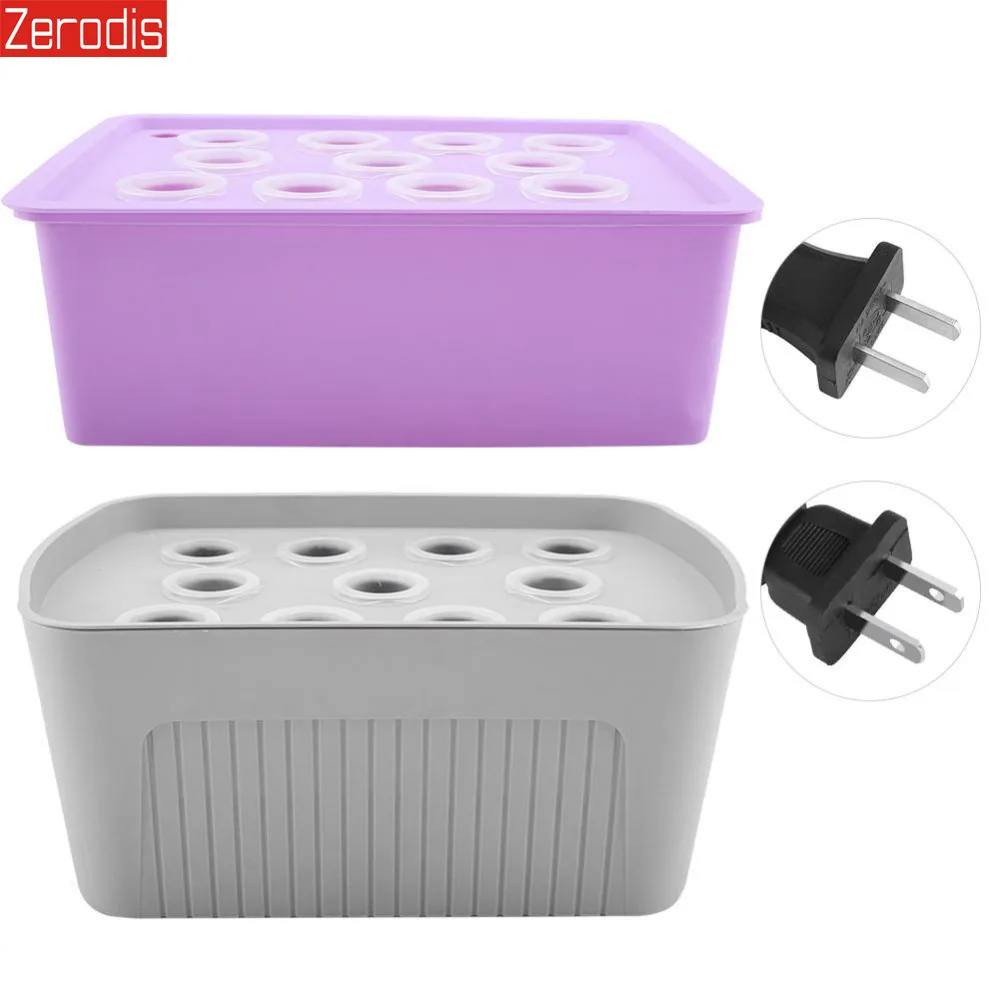 11 Holes Hydroponic System nursery pots Grow Plant Flower Deep Water Soilless Culture Box plant seedling Grow Kit 11 Holes Hydroponic System nursery pots Grow Plant Flower Deep Water Soilless Culture Box plant seedling Grow Kit